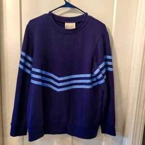 Sail to Sable Chevron Striped Sweatshirt- Large